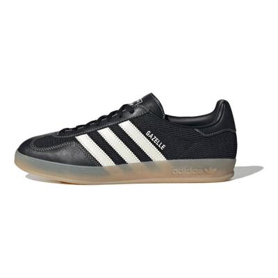 Originals GAZELLE INDOOR Abrasion Resistant Low Top Skateboard Shoes Unisex Black Sneakers JQ7084