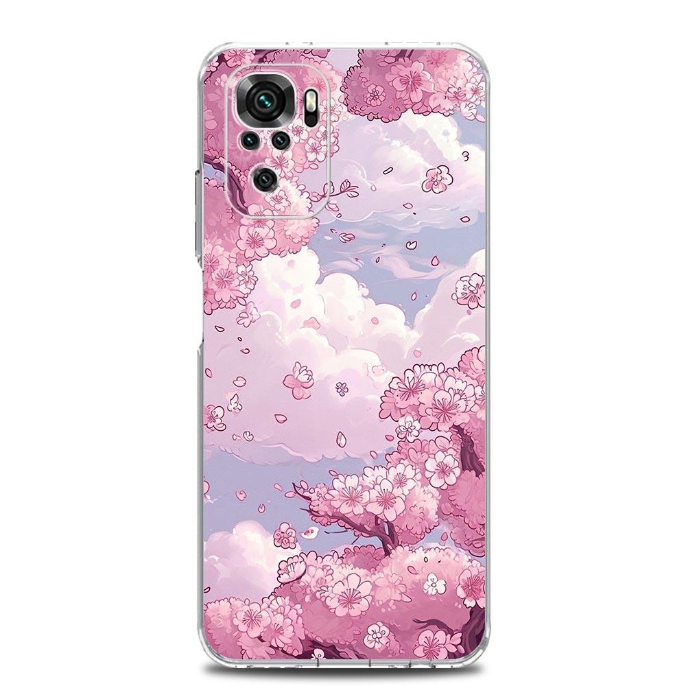 Cherry Blossom Tree Phone Case For Xiaomi Redmi Note 13 12 5G 9S 9 8 10 11 Pro Plus 4G 9T 13C 12C10C 9C 9A 7 Pro Clear Cover