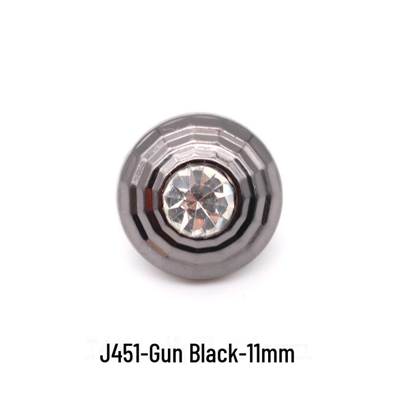 Hochwertiges Metall und goldfarbene Glas-Diamantknöpfe: Premium Hemd-, Kragen- und Woll-Cardigan-Knöpfe