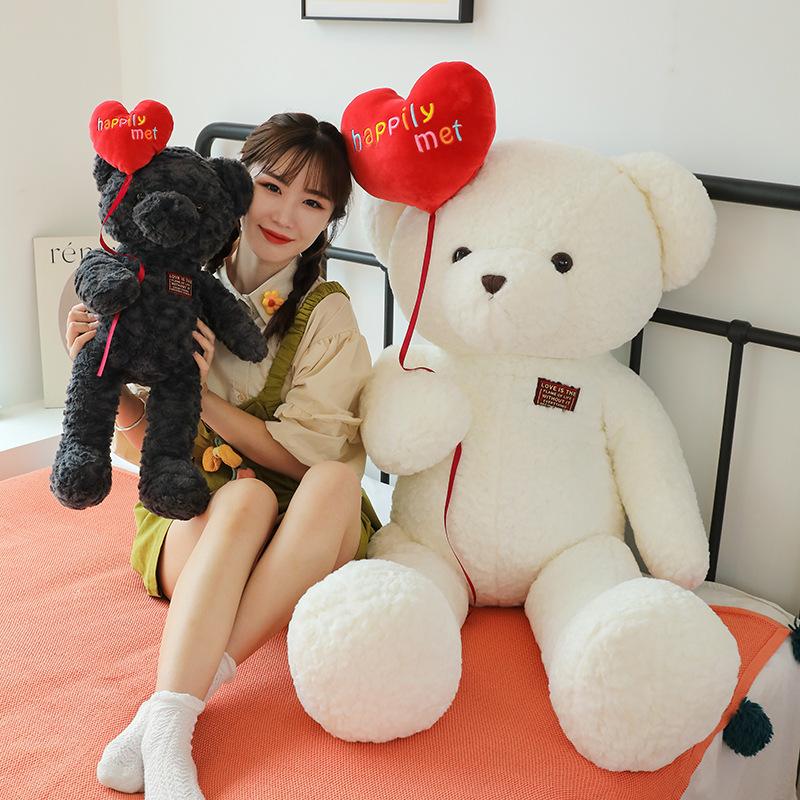 Nová plyšová hračka bílý medvídek kreativní panenka plyšový medvídek pro dívky dárek na Qixi Festival Valentýn