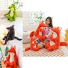 Adorable Confidence Series Plush Toy Featuring Gray Wolf Fox And Crocodile Soft Stuffed Doll