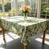 Kitchen Dining Room Party Use Rectangle Linen Fabric Soft Washable Reusable Table Cloth