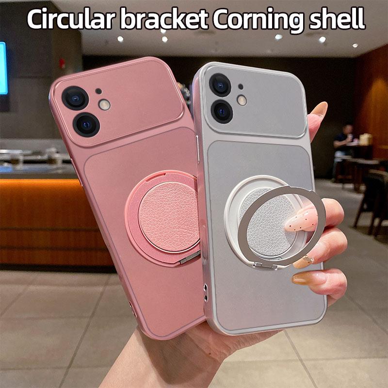 For Apple iPhone 11 Case Apple iPhone 12 Cover Phone Case Back Bumper Shockproof Soft Fundas Luxury Shockproof Bracket Cover