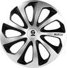 Calotas SPARCO CORSA Sicilia, 13 polegadas, SV/BK, Prata/Preto, SPC1373SVBK_J