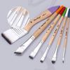 6 Pcs Acrylic Paint Brushes Set Nylon Hair Paint Brushes Watercolour Painting Brushes Art Paint Brush Drawing Supplies