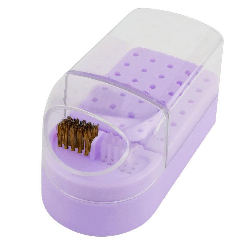 New Nail Drill Bits Organizer Box Nails Material Storage 30 Slots Nail Bag Organizer Nail Art Supplies MJSN04
