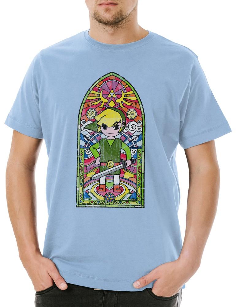 

Hyrule Church Mens T-Shirt Game Gamer VG Gaming Zelda Nerd Triforce Fan Link S