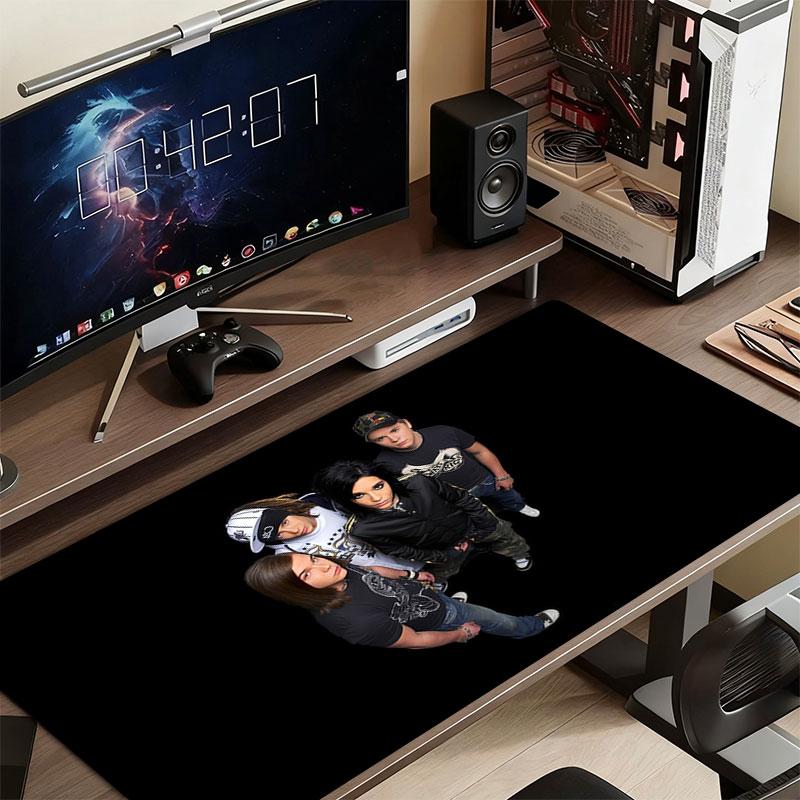 Tokio Hotel Band Mouse Pad, Large Gaming Desk Mat, Non-slip XXL Mousepad for Laptop & Tablet, Mini PC Playmat with Stitched Edges