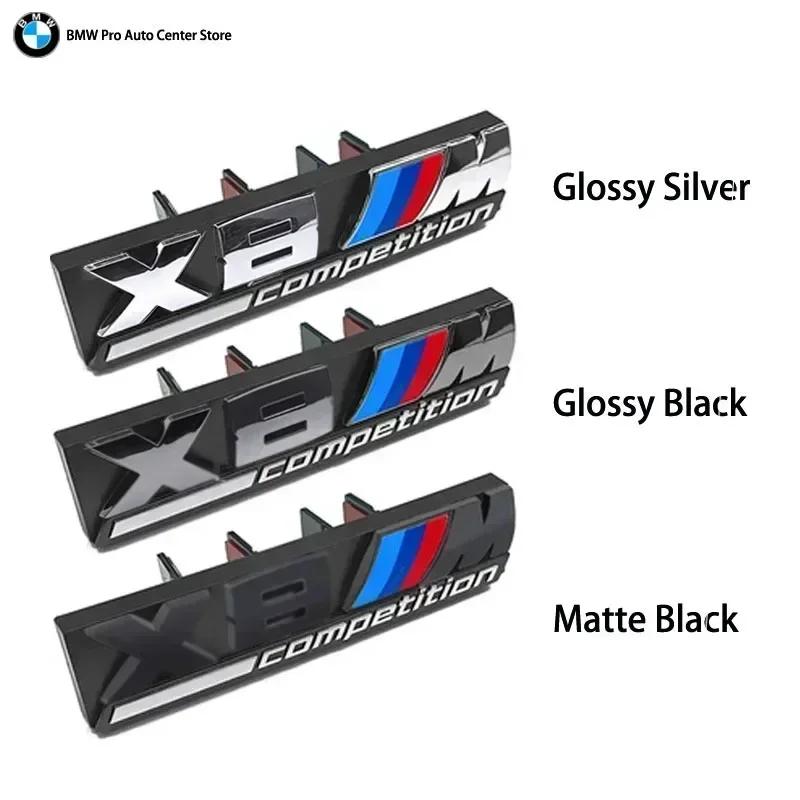 

3D Car Front Grille Emblem X1 X2 X3 X4 X5 X6 X7 M competition E83 F39 F10 F30 G11 E46 E90 Decor Accessories For BMW car styling Matte Black