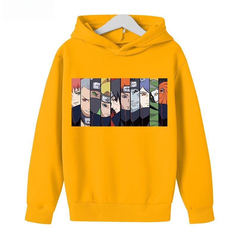 Cool Autumn Winter Children's Clothes for Boys Naruto Fashion Street Pullover Hoodies Warm Winter Sweaters for Boys Girls