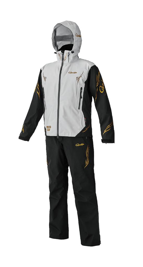 Gamakatsu Ultima Shield Pro Rain Suit GM3772 White x Black L