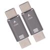 2Pcs USB C Male to Male Adapter 8K 40Gbps 100W Fast Charging Alloy Compact Mini USB C Adapter Connector for PCs
