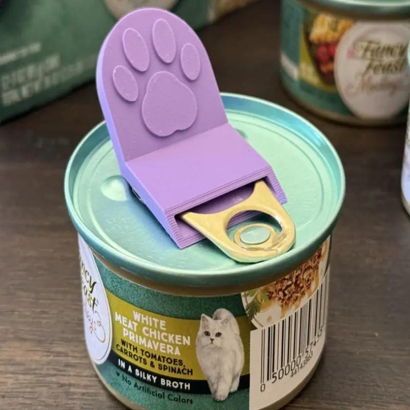 Ergonomic Can Opener: Non-Slip Grip, Easy-Clean & Durable. For Pet Food & Chicken Cans.