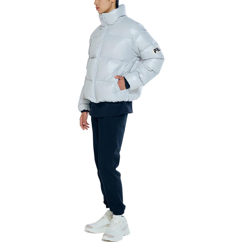 FILA FW22 Down Jacket Unisex Silver Gray FS2DJE4108X-LGY