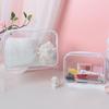Transparent PVC Waterproof Makeup and Toiletries Bag - Personalized Logo Option, Multi-Functional Travel Storage