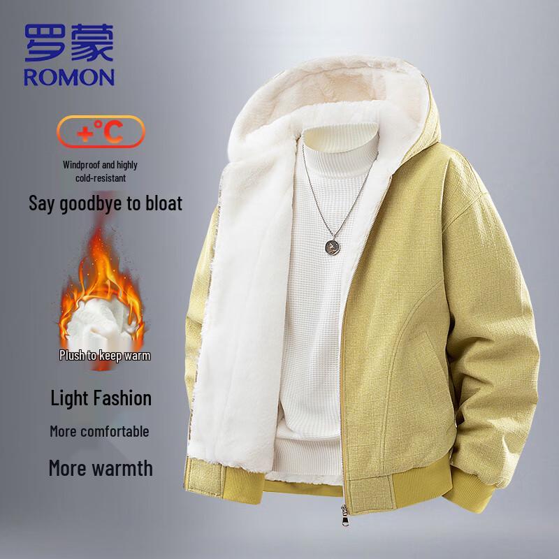 

ROMON Men s Fleece-Lined Hooded Jacket 5XL
