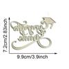 Stencil Sagomati "Congratulazioni Laureati" Strumento per Embossing Scrapbooking Matrice di Taglio in Acciaio al Carbonio per Scrapbooking Biglietti Album