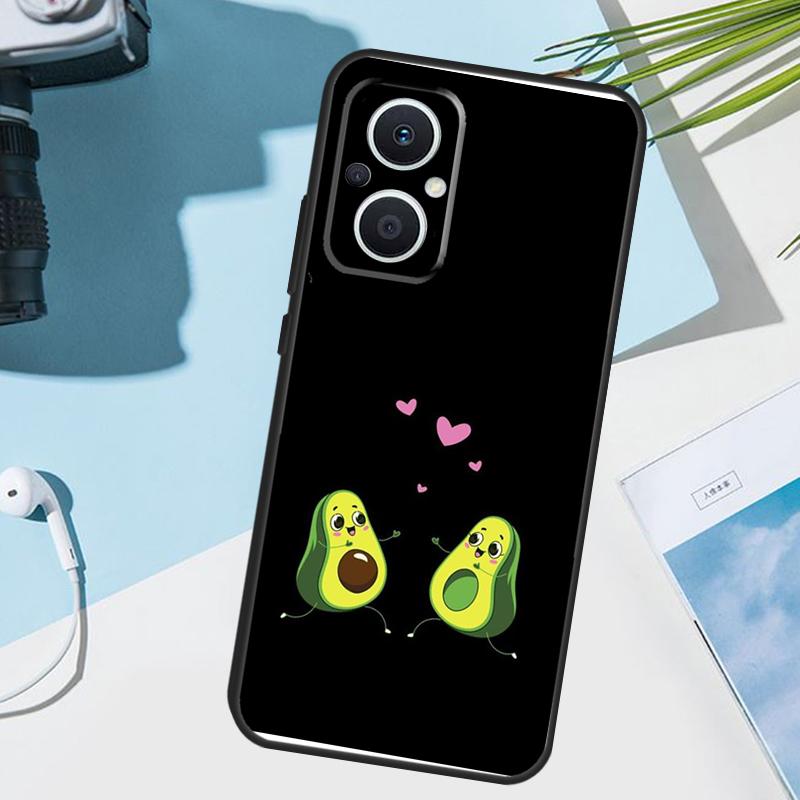 Cute Avocado Fruits Cover For OPPO Reno 14F 13F 12F 11F 8T 7 8 Lite 10 11 12 13 14 OPPO Find X9 X8 X5 X6 Pro Case