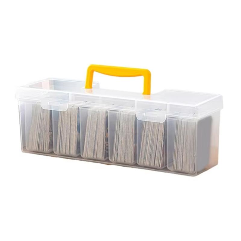 

Прозрачный ящик для хранения коллекционных карт, органайзер для игральных карт с отдельной коробкой, акриловый контейнер для спортивных карт