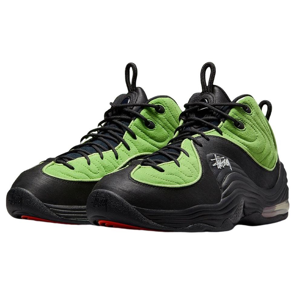Stussy x Nike Air Penny 2 Vivid Green Unisex Sneakers Black DX6933-300