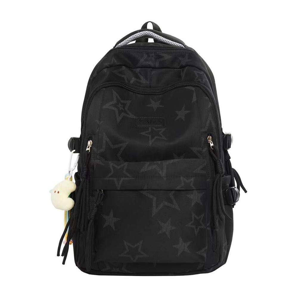 Schoolbag popular 1011 new middle and high school girls large-capacity backpack stars small fresh contrasting color schoolbag wholesale