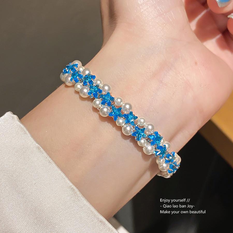 Starry Blue Pearl Magnetic Bracelet For Women Gift Idea Summer 2026