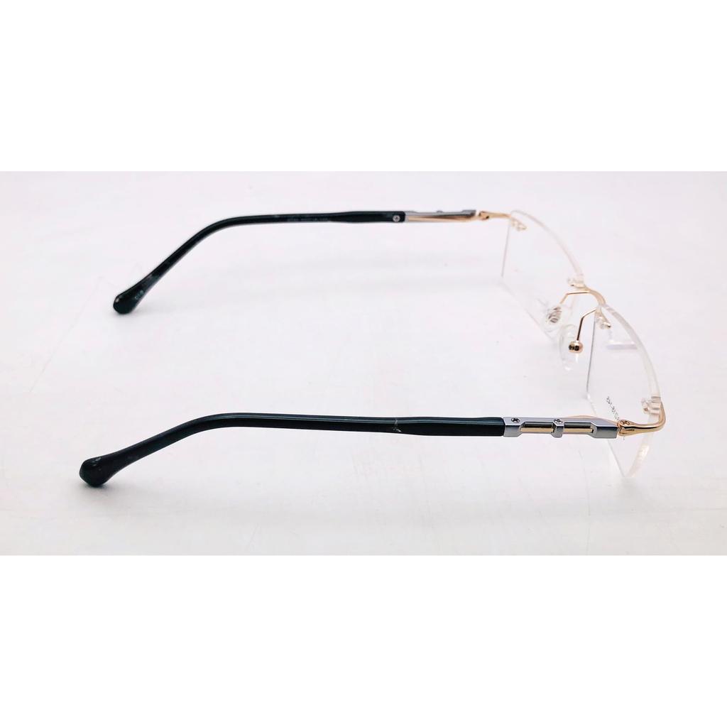 RSINC RimLess frame/eyeglass/Spectacle, Optical, Metal For Men And Women,  Play Gold Silver Black 3120 53-18-145 (IB-2) M1
