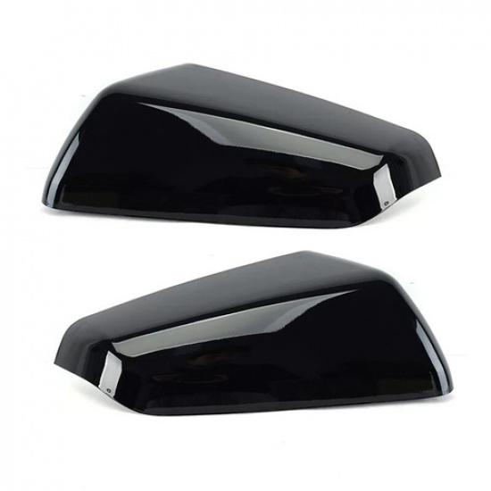 Mirror Cover Cap Replacement Heated Black For Chevy Equinox Terrain 2018-2023 2x