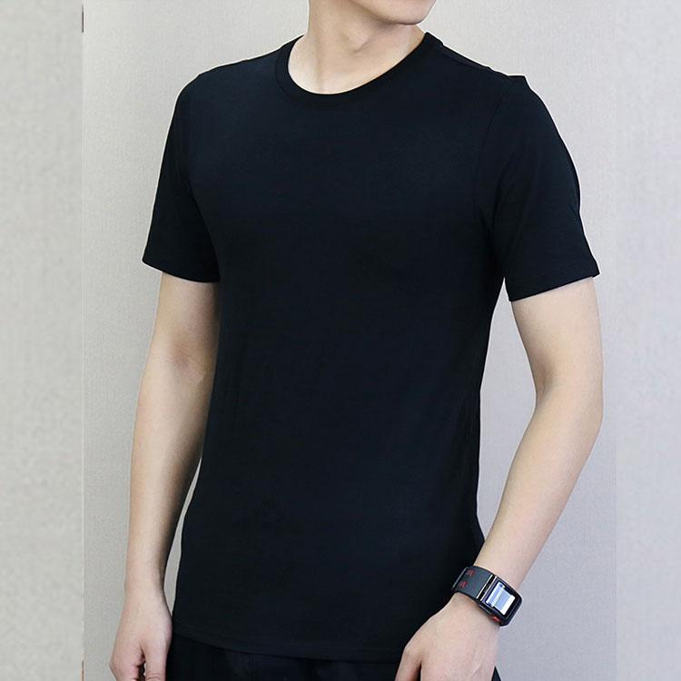 Jordan Solid Color Cotton Slim Fit Crew Neck Printed Short Sleeve T-Shirt Men Tops Black AJ1159-010