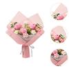 Crochet Flower Bouquet Artificial Photography Props Decorative Ornament Handmade Knitted Bouquet Gift for Family Friends