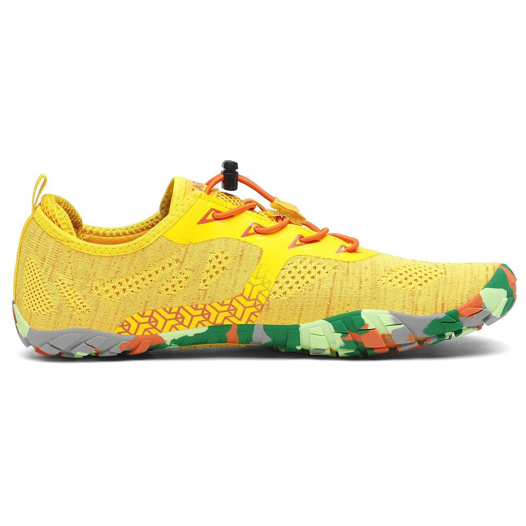 [SAGUARO] Barefoot Running Shoes, Portable Fitness Shoes, Flexible, Ultralight, Breathable, 24.5 cm, Yellow
