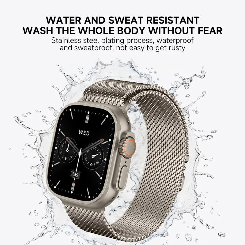 Milanese Loop Metal Strap for Apple Watch Band 49 46  45 44 42mm Stainless Steel Bracelet for IWatch Series Ultra 10 9 8 7 6 5 4