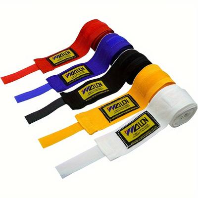 2PCS 2.5M Boxing Training Bandages Cotton Sports Bandages Sanda Kick Boxing Mma Hand Gloves Wraps Belt Boxing Sports Strap