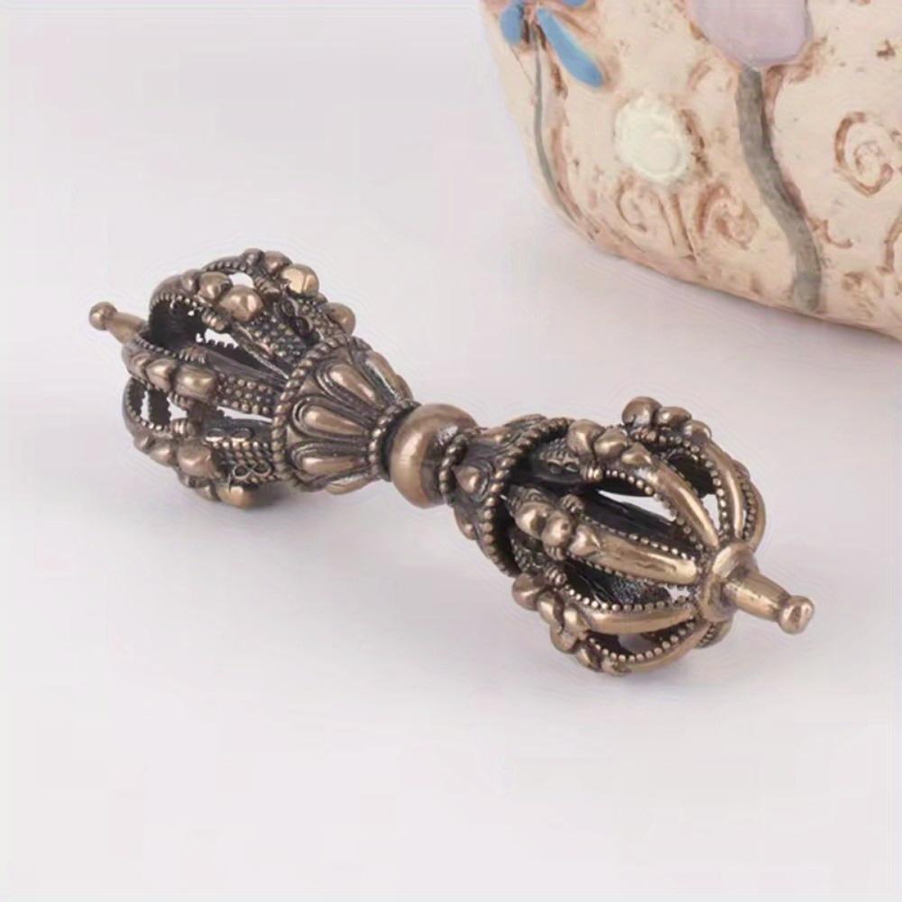 1 Stück Vintage Kupfer Feng Shui Ornament Religiöse Sammlung Buddha Instrument Heimdekorationen Antike Messing Schreibtischdeko