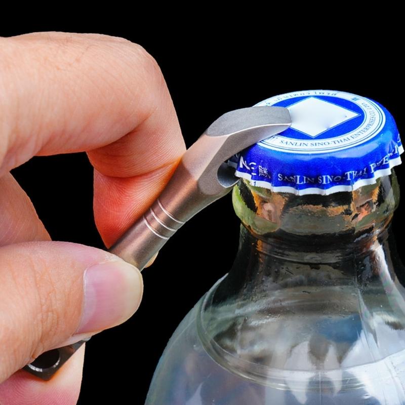Everyday Carry Keychain Tool With Bottle Opener And Pry Bar For Outdoor Camping Travel Essential Adventure Enthusiasts