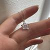 925 Silver Zircon Star Necklace - Women's Summer 2023 Light Luxury Clavicle Chain, Niche Design Gift