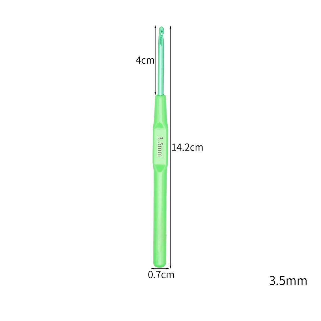 2-7mm Crochet Hooks Multifunctional Plastics Handle Aluminum Knitting Needles for Yarn DIY Craft Nice Gift Women Knitting Tools