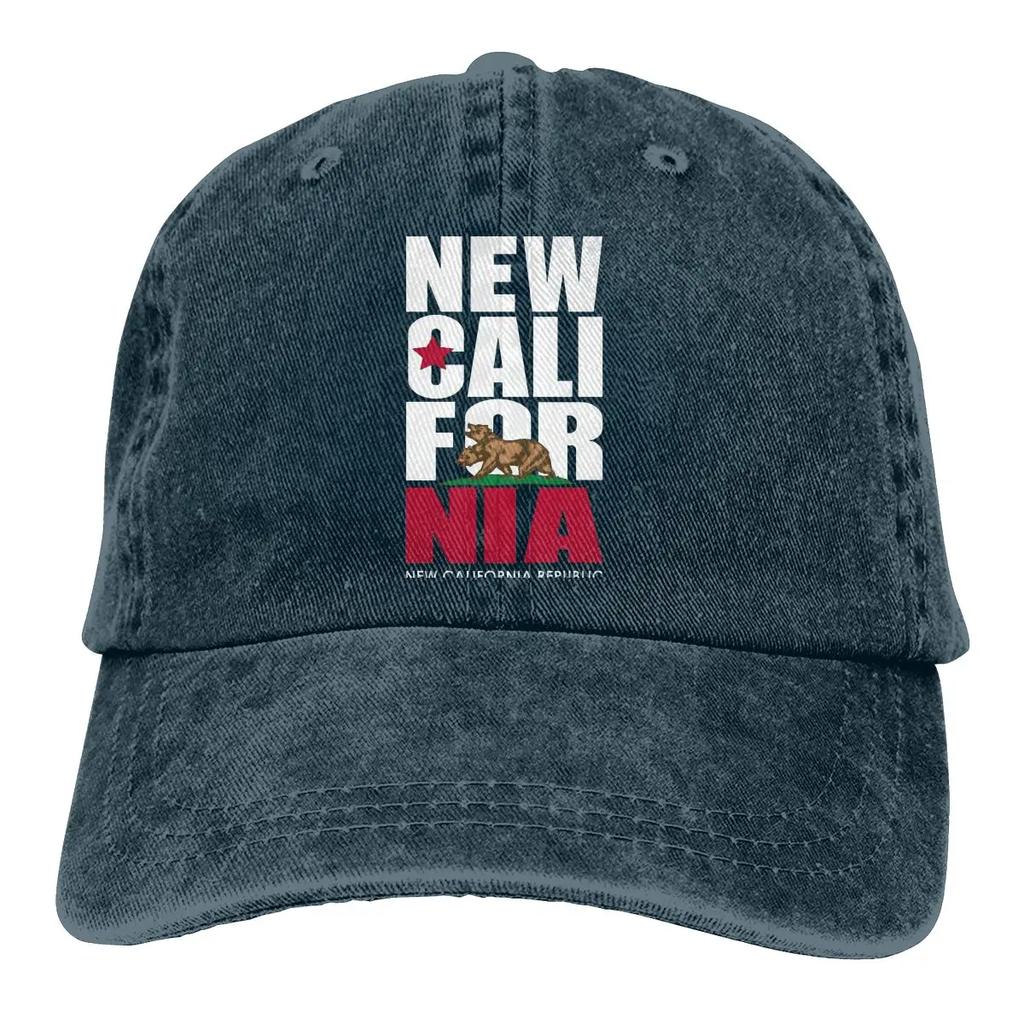 New Call For NIA New California Republic Washed Men's Baseball Cap Outdoor Trucker Snapback Caps Dad Hat Golf Hats
