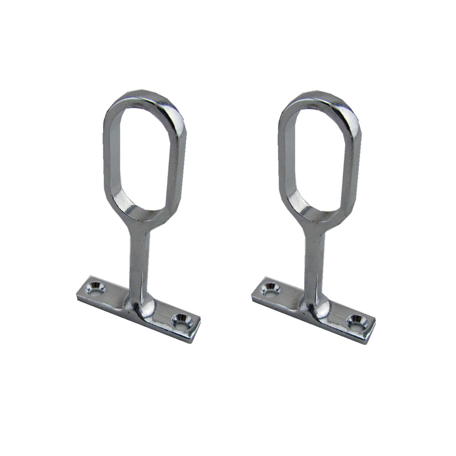 

2 шт. кронштейн для крепления карниза к потолку из цинкового сплава, труба для гардероба, подвесной рельс, держатель фланца, гнездо, простая установка