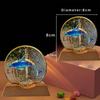 3D Acrylic LED Night Light, Warm White & Dolphin Design With Durable Base