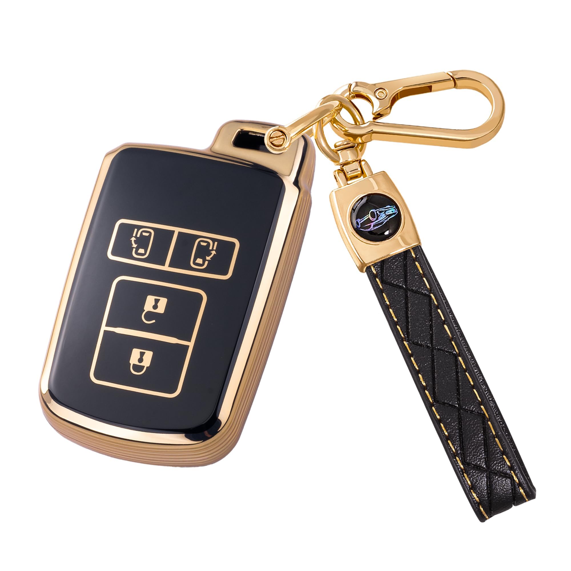 

Чехол для ключа Toyota, Серия Type 80, Voxy, Noah, Harrier 60 Series, Esquire Alphard, Sienta, золотой