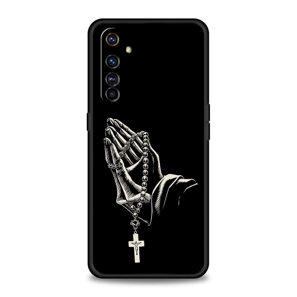 Bible Jesus Christ Cross Phone Case For Realme 12 11 10 9 8 5G 7 6 GT5 GT3 GT2 Pro Plus C21 C11 C25 C35 GT Neo 2 3 3T 5 Cover
