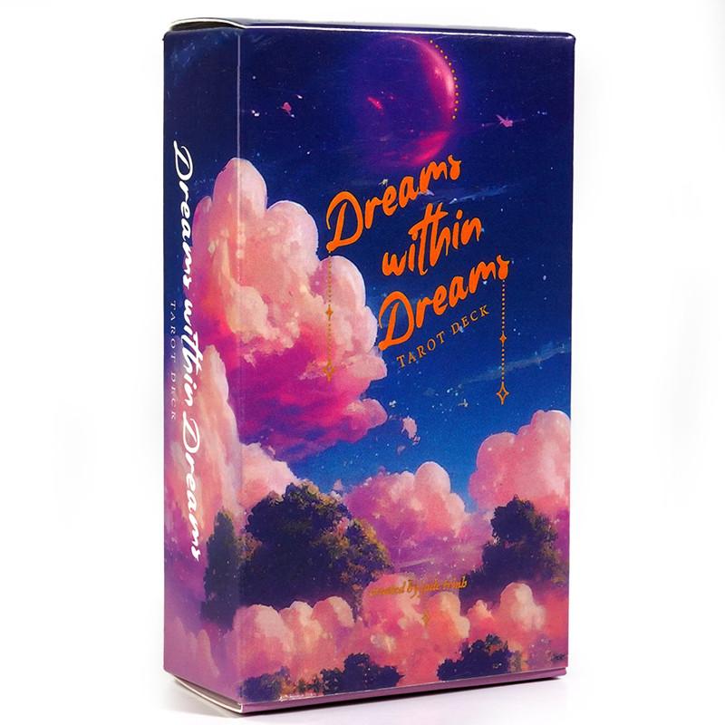 78pcs Cards Practise Divination Dreams Within Dreams Tarot Deck Tarot Cards and E Book Augur Board Game Witchcraft Oracle