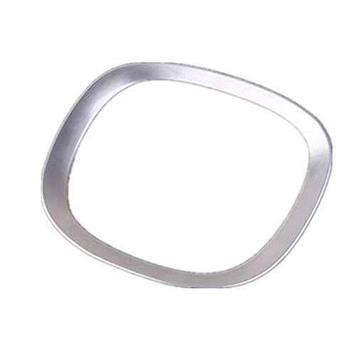 Kadeko Steering O Type Cover, Steering Wheel Frame, Dress Up, Silver, Compatible with VOLVO, XC60, S90, V90, XC90