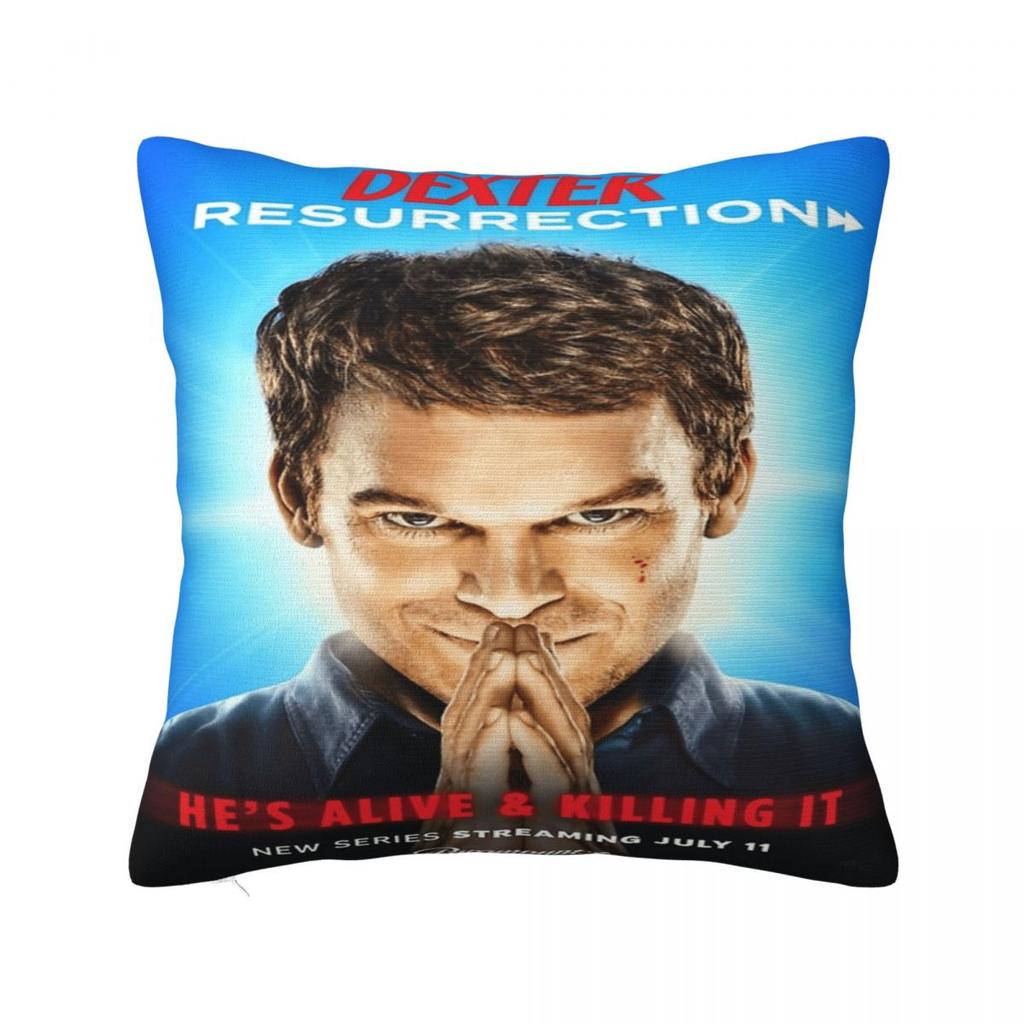 Dexter Morgan Pillow Case Cushion Cover Square Graphic Pillow Cover Funny Pillowcases For Chair Sofa Home Decoration