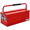 Tool Case Tool Box 5 Compartments Foldable Steel (SPCC) Red 56 X 20 X 41 Cm