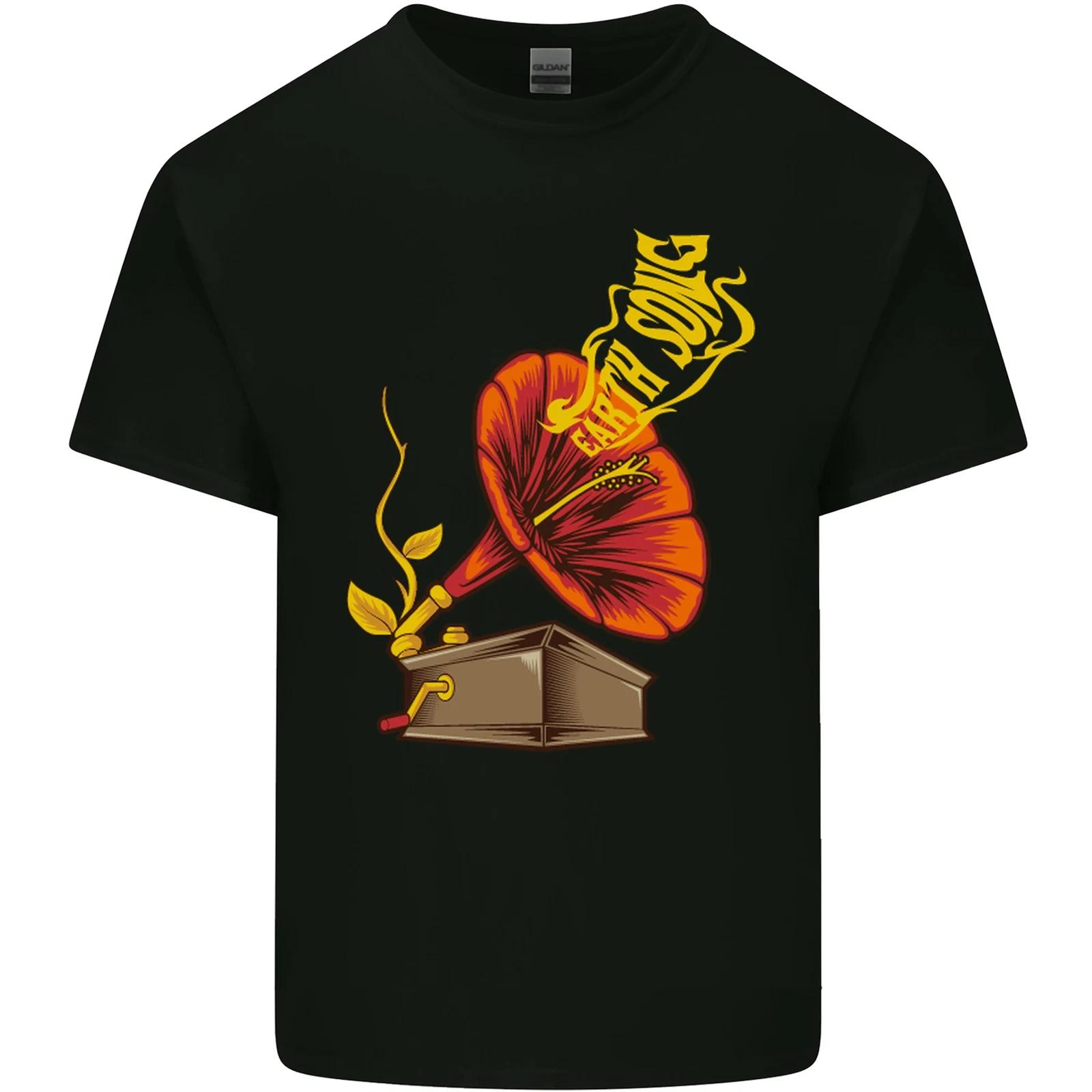 

Earth Song Gramophone Music DJ DJing Kids T-Shirt Childrens XL