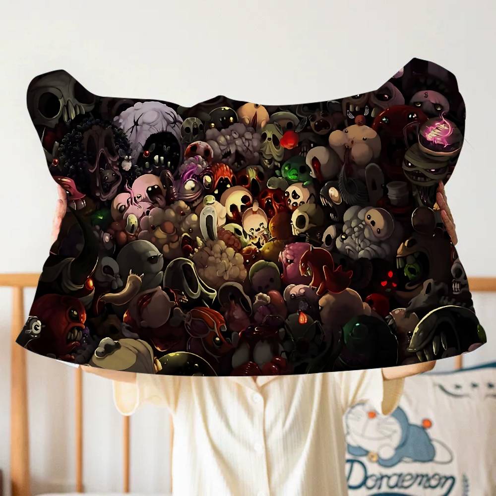 Hot Game The Binding Of Isaac Cartoon Pillow Towels- Single Quick-Dry Polyester Pillowcase Pillow Core Cover Breathable