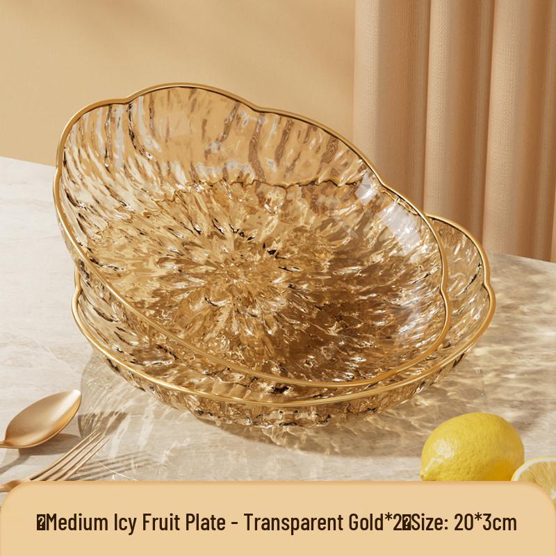 Modern Luxury Fruit and Snack Display Plate for Living Room