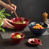 American Ceramic Hat Bowl Household Instant Noodle Bowl Soup Bowl Premium Salad Bowl Rice Bowl New Ramen Bowl